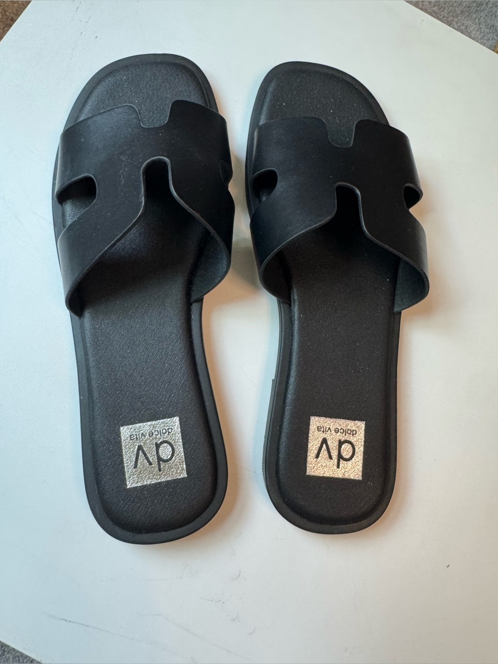 Dolce Vita Black Slide Sandals Womens 10 Never worn!
